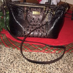 Brahmin croco-embossed leather crossbody
